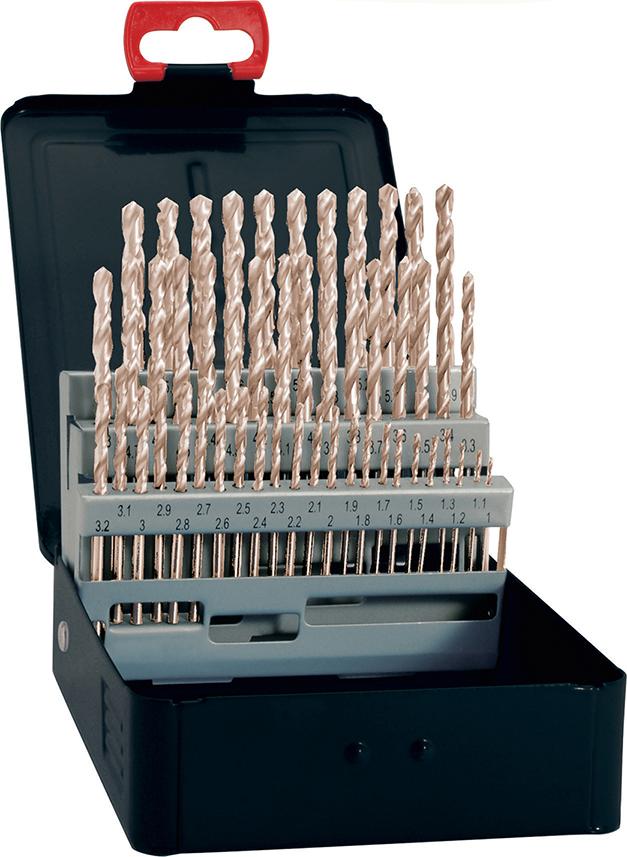 Jeu de forets hélicoïdauxDIN338 HSS rectifié type N 1-10mm 