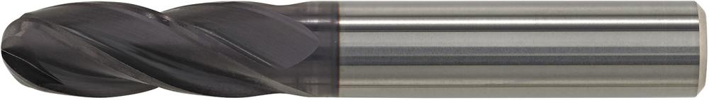 Fraise bout hémisphériquelongue NU carbure monobl oc FIRE queue HA D4 10mm 