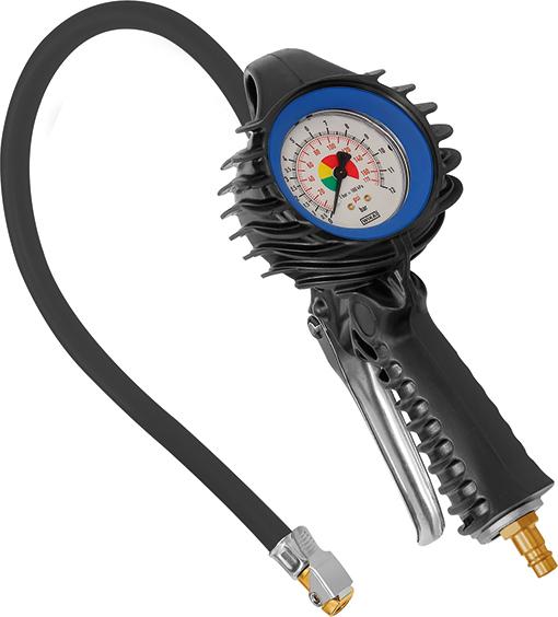 Pistolet manuel de gonflage des pneus avec connecteur rapide non calibré 0-12bar 