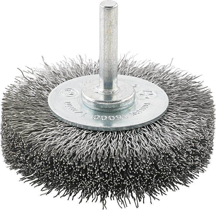 Brosse circulaire acier ondulée 30x6x mm 