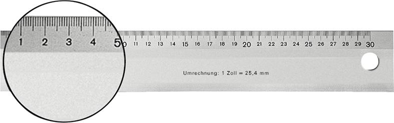 Règle métal léger 300mm 