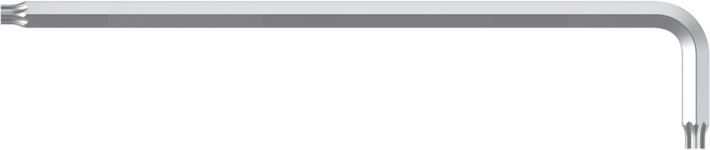 Clé mâle coudée argent titane T10x mm 