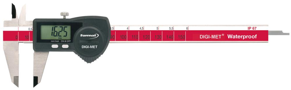 Pied à coulisse de poche IP67 numérique 150mm sansdonnées ET 