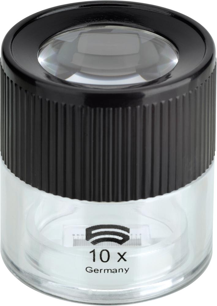 Loupe sur pied Basic-Line10x D30 avec échelle 