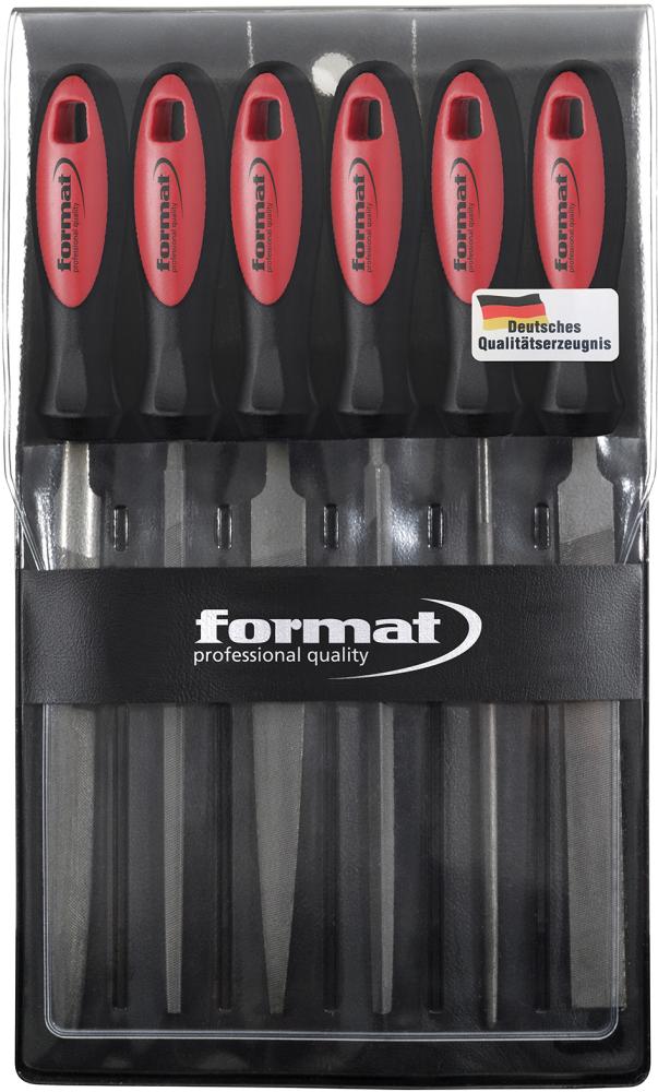 Jeu de limes à clé avec manche bicomposant 100mm taille 2 6 pièces 