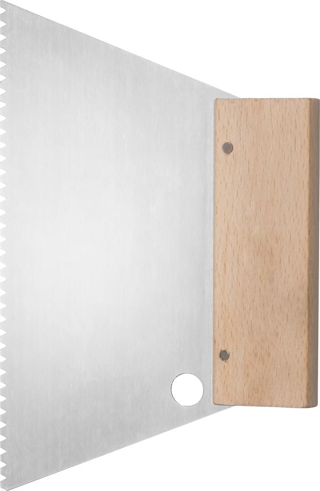 Spatule à colle dentelée fine B2 180mm 