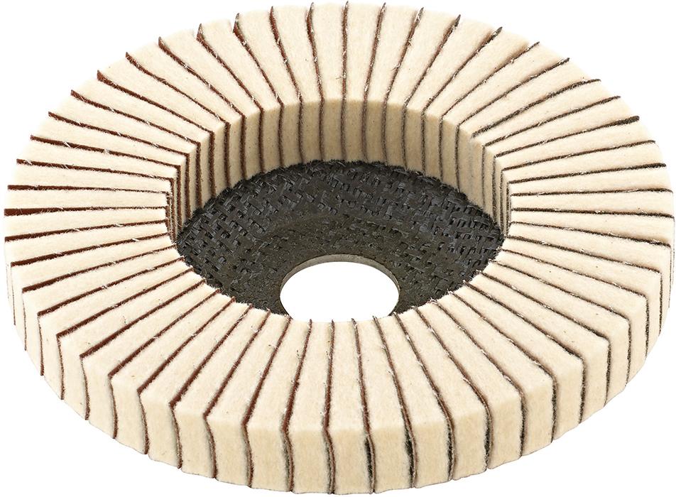 Meule éventail combinée 125mm toile émeri feutre 