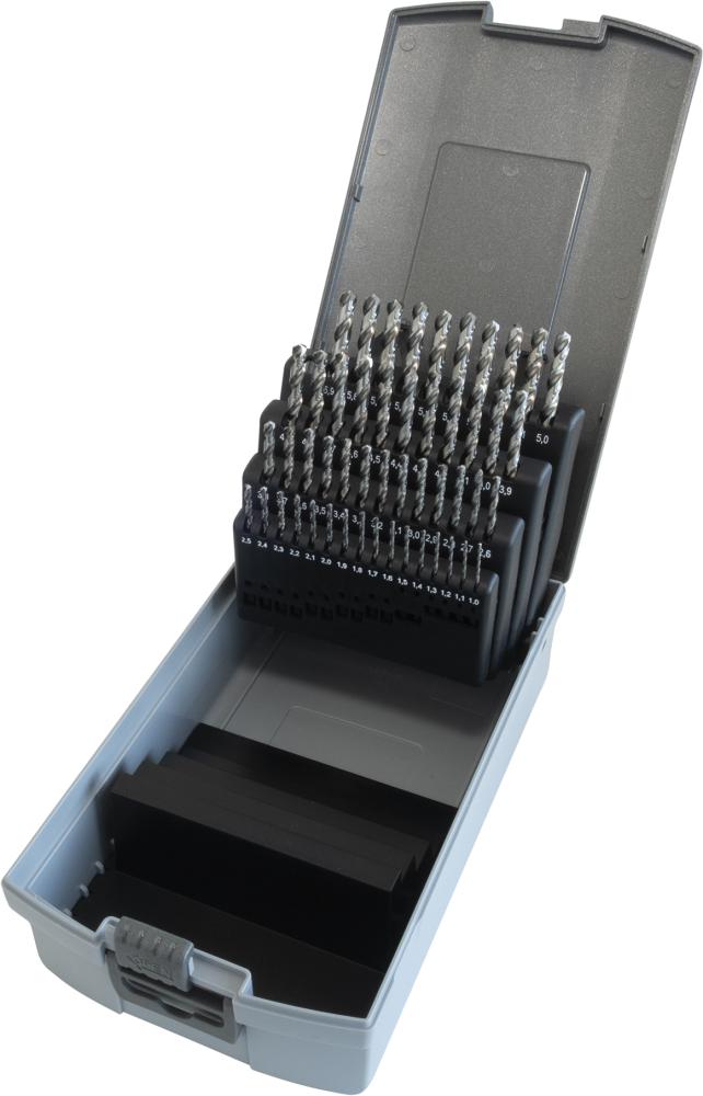 Jeu forets hél. DIN338 HSSE rectifiés type N 1-5,9mm 