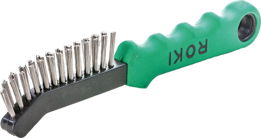 Brosse mét. ROKI V4A lisse 0,3mm 
