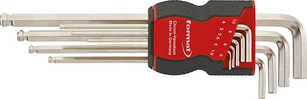 Jeu de clés mâles avec fonction maintien 1,5-10mm 9 pièces 