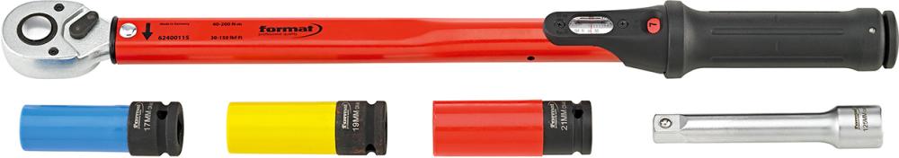 Jeu de clés dynam. 40-200Nm 1/2