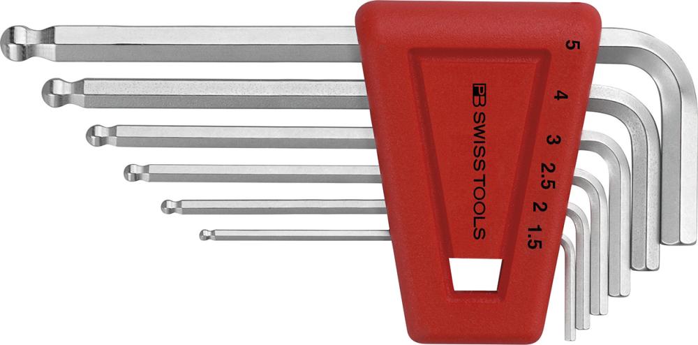 Jeu de clés hexagonales PB212 H-5 6pcs court