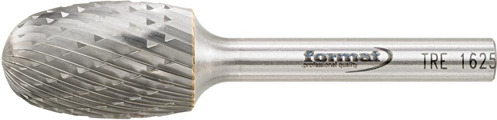 Fraise sur tige carbure forme goutte 1625 C 6mm 16x25mm 