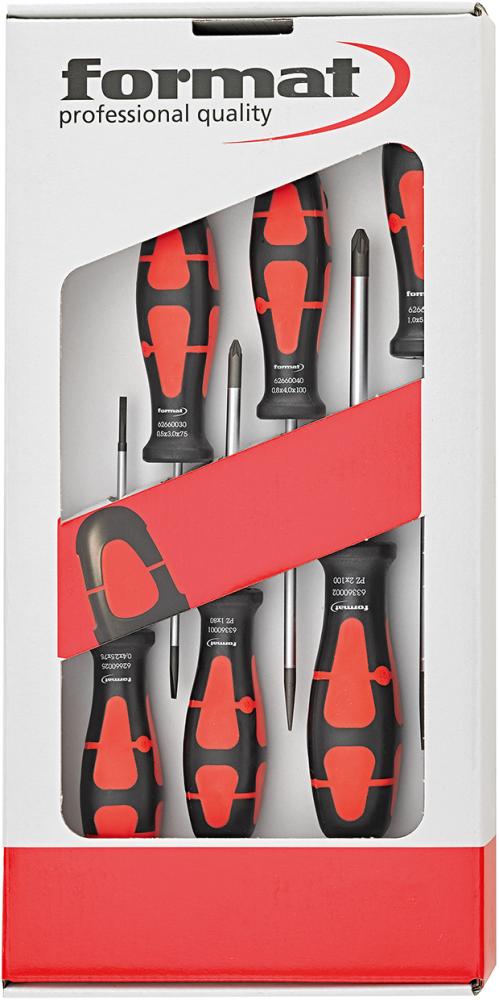 Jeu de tournevis rond PZ 6 pièces 