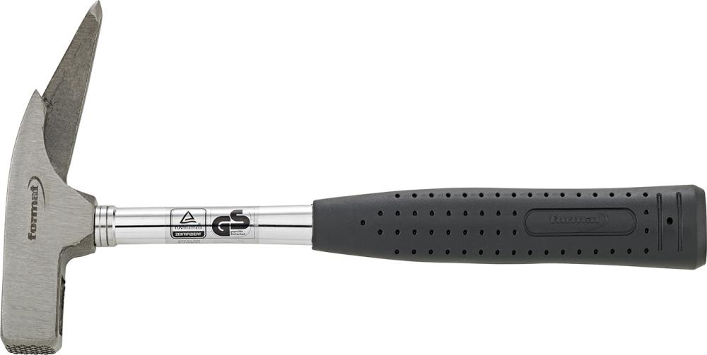 Marteau arrache-clou polirugueux avec porte-clou manche en tube d'acier 600g 