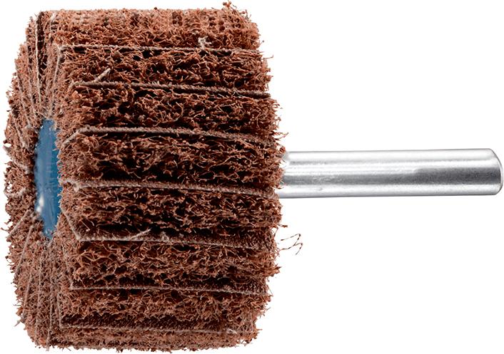 Meule en non-tissé sur tige POLINOX PNZ 50x30 mmK 080 A 