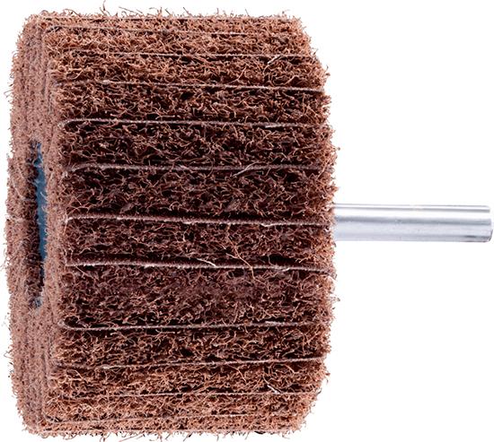 Meule en non-tissé sur tige POLINOX PNZ 80x50 mmK 080 A 
