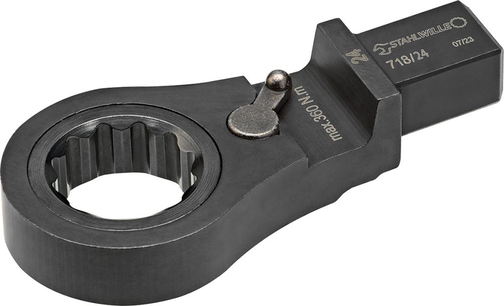 Clé polygonale à cliquet enfichable 17mm 14x18mm 