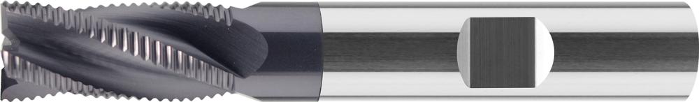 Fraise d'ébauche carbure monobloc type HR 6,0mm longue D3 TiAlN HB 25° norme d'usine 