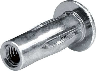 Écrou aveugle acier tête goutte de suif M6 plage de serrage : 0,5 - 7,1mm 