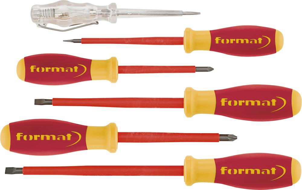 Jeu de tournevis VDE avectesteur de tension PZ 6 pièces 