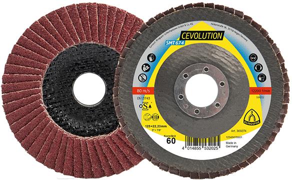 Disque à lamelles SMT 674125x22,23mm bombée corindon céramique K40 