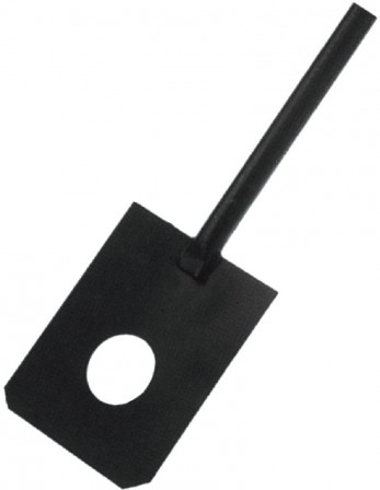 Bêche à mortier noir Manc he foret à gaz, 180 x 230 mm