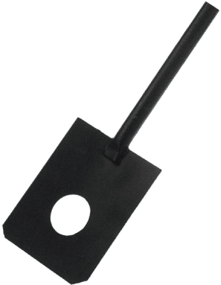 Bêche à mortier noir Manc he foret à gaz, 180 x 230 mm