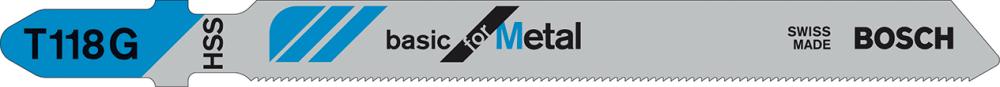 Lame de scie sauteuse T 118 G pack de 5 