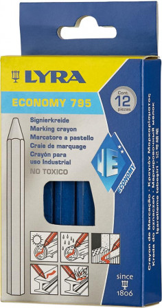Craie de marquage 795 ble u 12 pièce Lyra