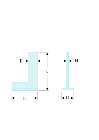 Equerre de précision à chapeau Inox - Classe 4
