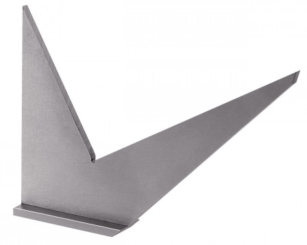 Equerre double onglet à chapeau