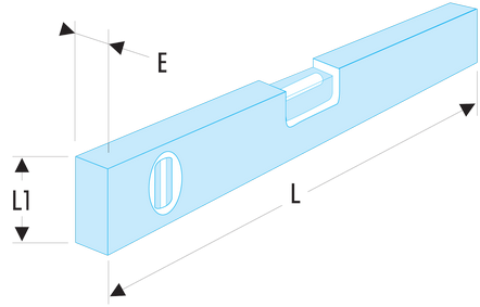 Niveau magnétique, 1 semelle usinée