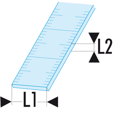 Réglet Inox flexible - 1 face