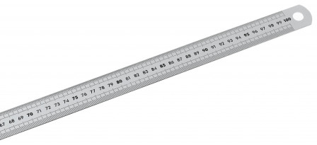 Réglet «&nbsp;long&nbsp;» semi-rigide Inox - 1 face