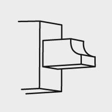 Pied couli poch vis regl 150mm links 