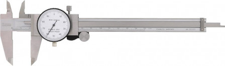 Cadran de pied à coulisse avec des pointes croisées Acier