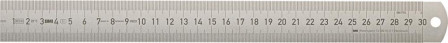Règle graduée en acier 3 00x28mm inox 