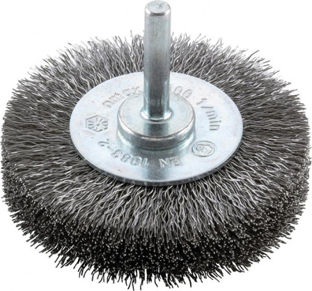 Brosse circulaire fil aci er 6mm 40mm ondulée 