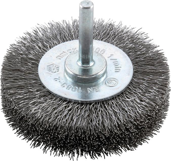 Brosse circulaire fil aci er 6mm 30mm ondulée 