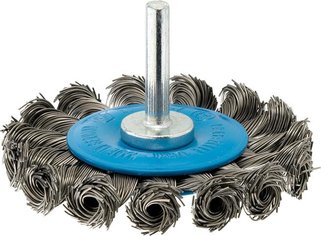 Brosse circulaire fil aci er 6mm 75mm torsadée 