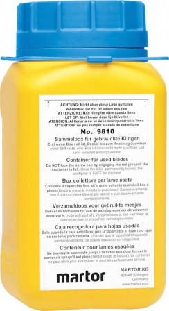 Réservoir pour lames usageés 