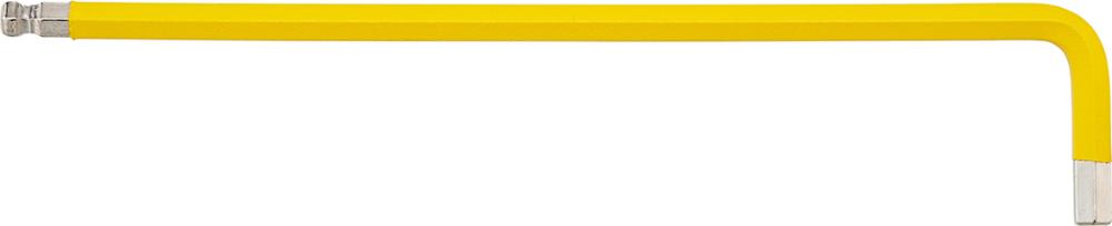 Clé mâle coudée DIN911L 1,5mm peint. Tête sphé . 