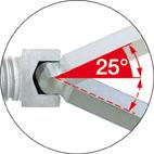 Clé mâle coudée à tête sphérique longue 2x mm 