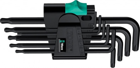 Jeu de clés mâles coudées six pans 967 PKL/9, Torx ® 