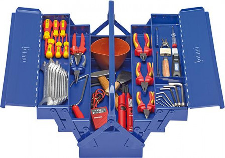 Caisse d'outils d'électri cien 41 pieces 