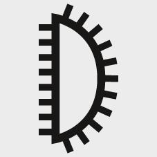 Lime d'atelier DIN7261E demi-ronde pointue 250mm taille 3 