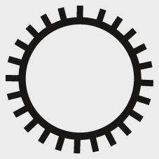 Rape bois DIN7263 E 200mm H2 circulaire 