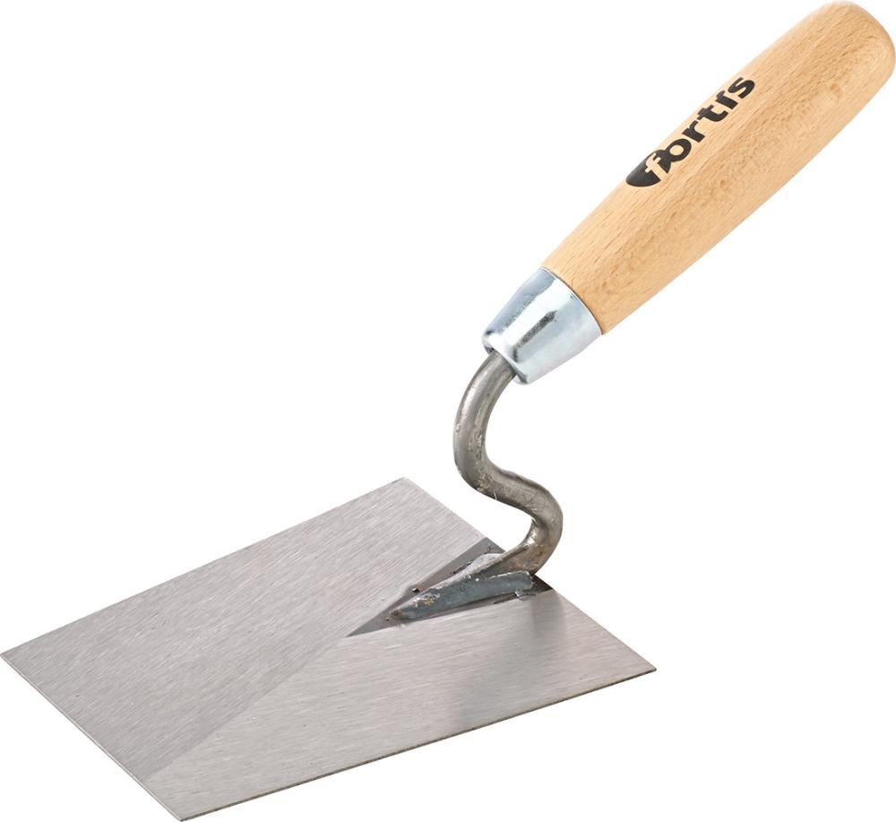 Truelle de plâtrier avec bec en S 140mm 