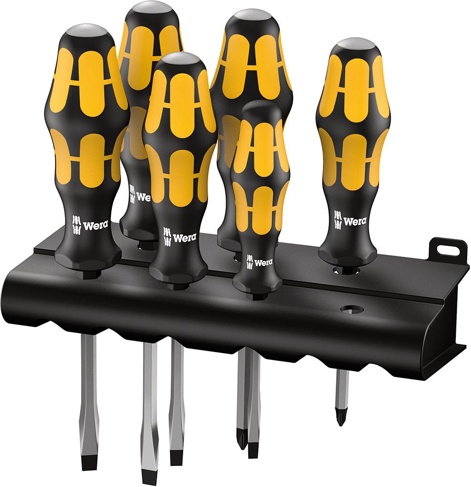 Jeu de tournevis 05018287001 plat/PZ 6 pièces 